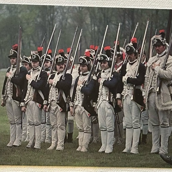 Valley Forge Framed Reenactment Vintage Postcard (1983) - Picture 3 of 10